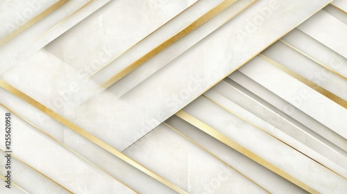 Elegant Gold and White Geometric Abstract Background