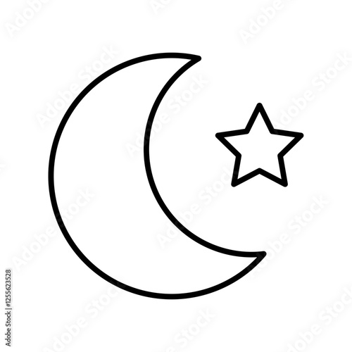 islam line icon