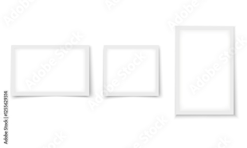 Png Polaroid, frame, photo, mockup, scrapbook. Vector photo Frames: Realistic Photo Templates with Shadows. Vintage Card Set for Stock Use. Vector Illustratios on transparent background