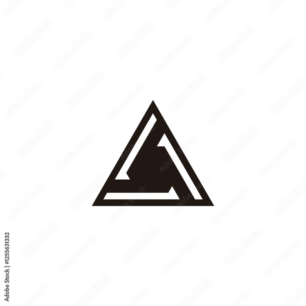 Triangle, figure geometric symbol simple logo vector Triangle, figure geometric symbol simple logo vector