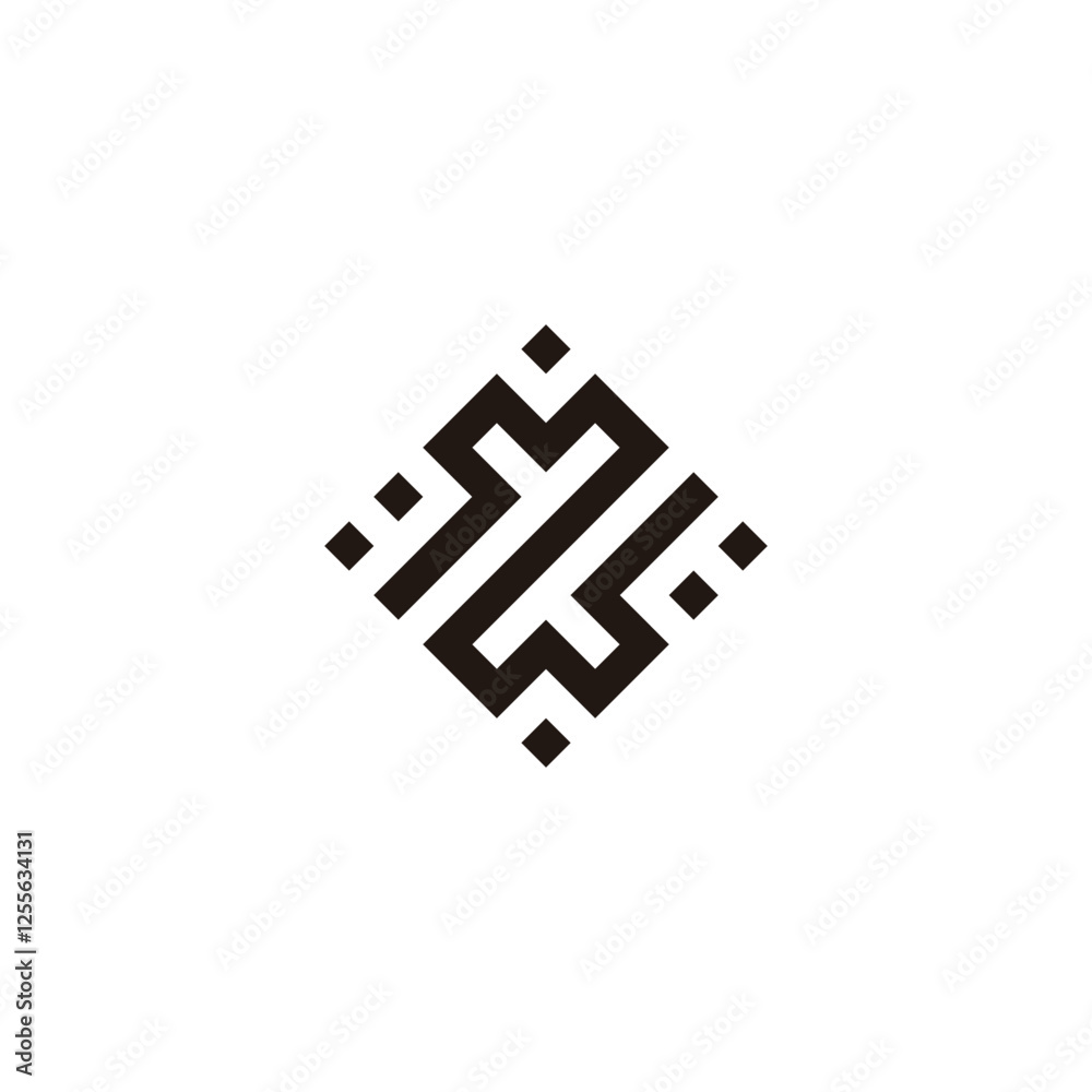 Number 2 square, textures geometric symbol simple logo vector Number 2 square, textures geometric symbol simple logo vector