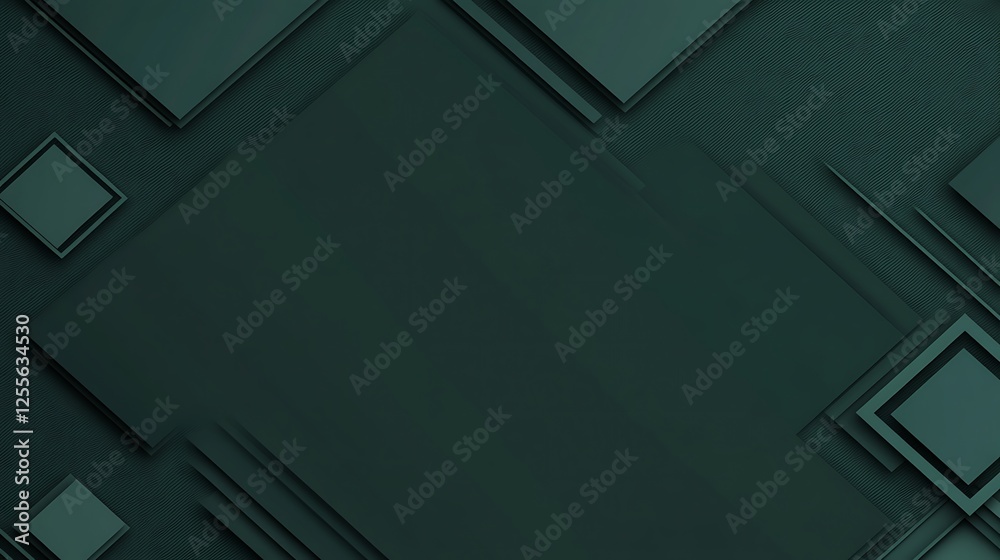 Obraz premium Abstract green squares background