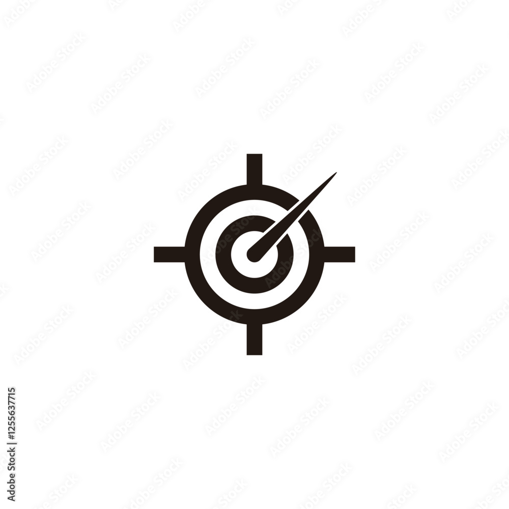 Target, bullet geometric symbol simple logo vector Target, bullet geometric symbol simple logo vector