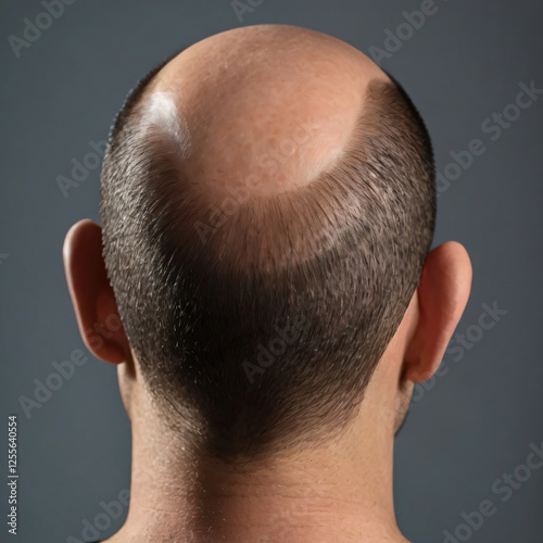 image of hair loss or baldness, ai generated