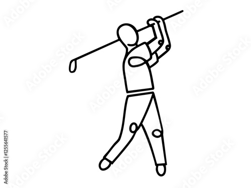 Modern Luxury Golf Professional Logo Sleek Minimalist Design Perfect for Clubs Tournaments Sports 