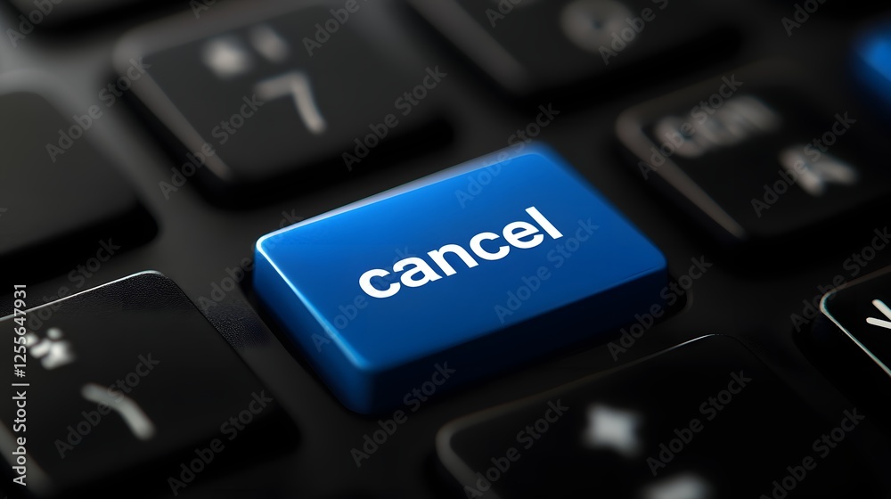 keyboard with cancel key keyboard with cancel key