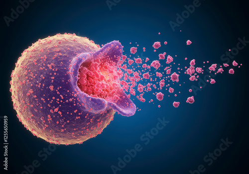 Allergic Response in 3D, Visualizing Mast Cell Activation and Histamine Secretion photo