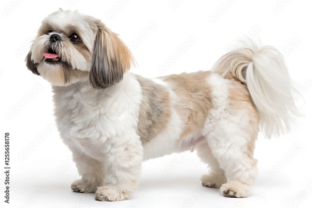 shih tzu dog isolated on white background shih tzu dog isolated on white background