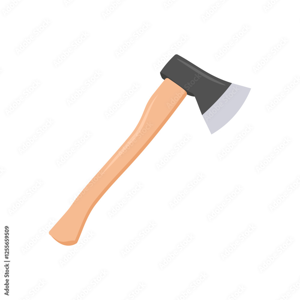 Axe Flat Icon, Vector illustration