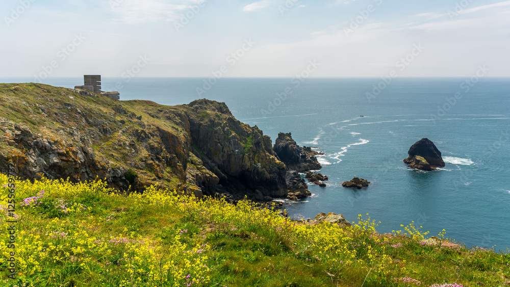 Φωτογραφία remains of German bunkers from WWII on the island of Guernsey, Channel Islands