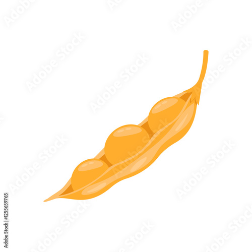 Soybean Flat Icon, Vector illustration