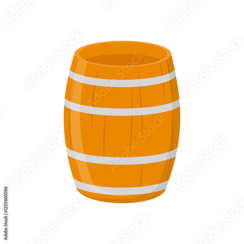 Barrel Flat Icon, Vector illustration