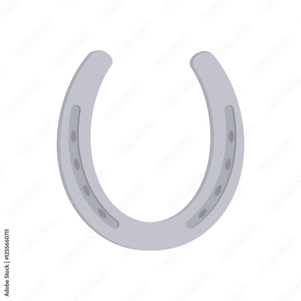 Horseshoe Flat Icon, Vector illustration Horseshoe Flat Icon, Vector illustration