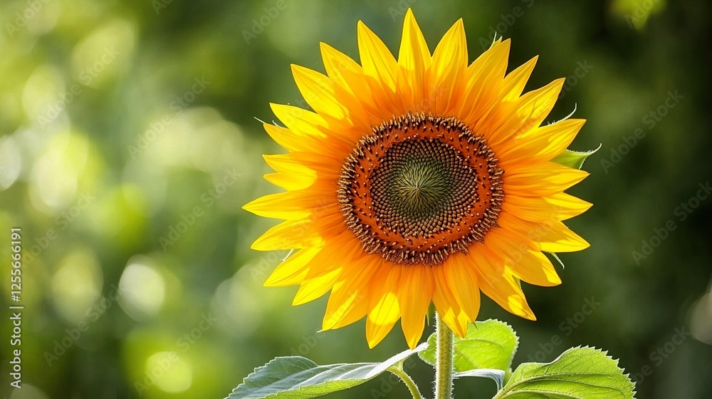 Fototapeta premium Vibrant Sunflower in Bloom 