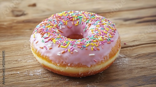 Pastel Rainbow Sprinkle Donut
 photo