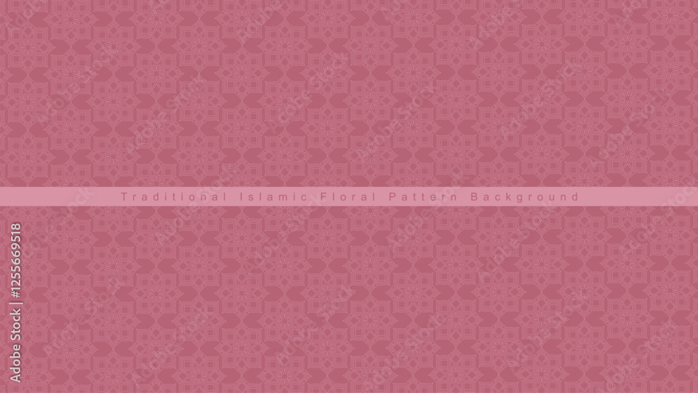 Fototapeta premium Traditional Islamic floral pattern background.