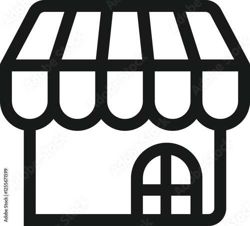 Shop icon vector