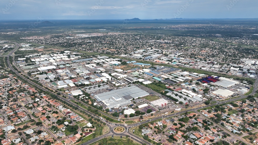 Obraz premium Broadhurst industrial area in Gaborone, Botswana, Africa