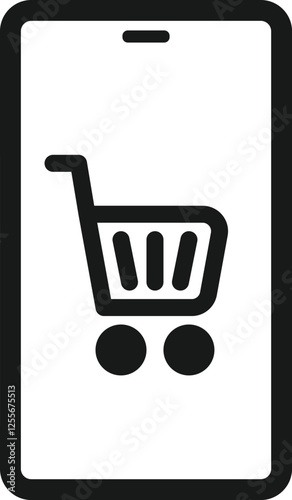 online shopping icon vector