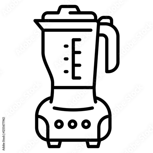 blender vector icon. home appliance icon line style. perfect use for logo, presentation, website, and more. modern icon design outline style
