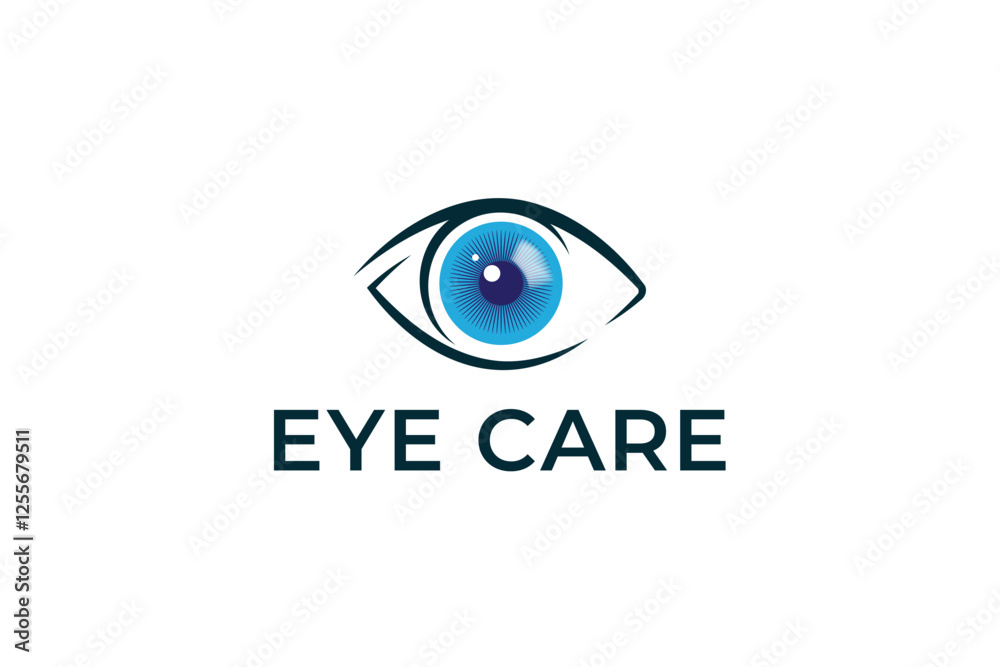 Eye Care Logo for Humans. Eye treatment logo vector illustration. Eye Care Logo for Humans. Eye treatment logo vector illustration.