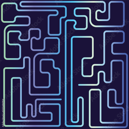 Futuristic Neon Maze Background