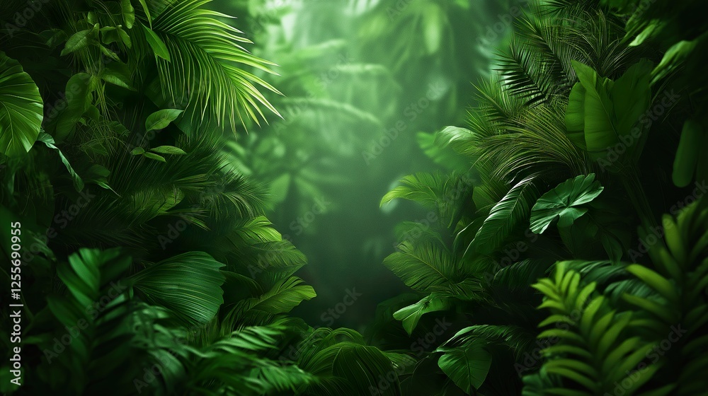 Fototapeta premium Mesmerizing Jungle Background