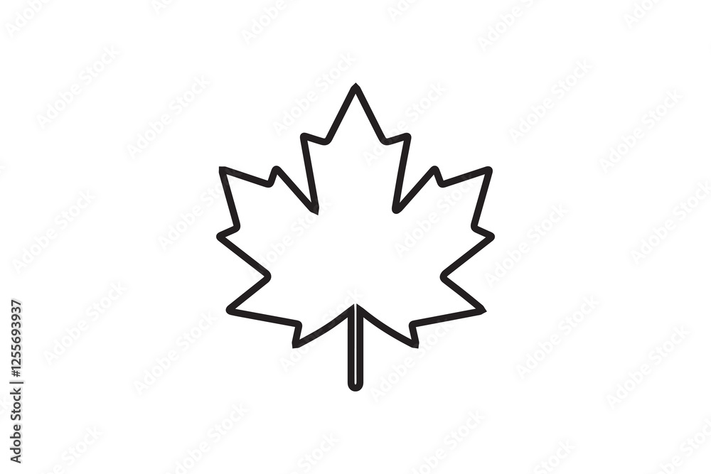 maple vector silhouette isolated in white background maple vector silhouette isolated in white background