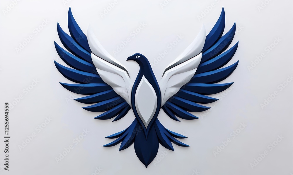 A dove soars gracefully, symbolizing the Holy Spirit and peace. This representation emphasizes unity, humility, and the divine presence in Christian traditions