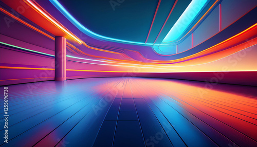 horizontal vivid empty clean panorama in motion hd