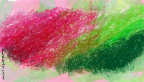abstract instance of inexperienced pink crimson wax crayon history