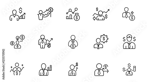 Essential Business Icons Set for Creative Projects