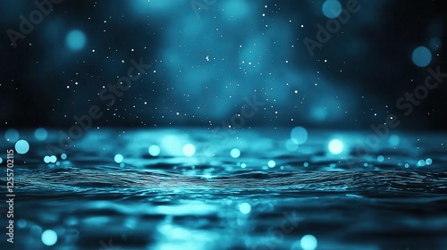 Ethereal Blue Water Sparkles
 photo