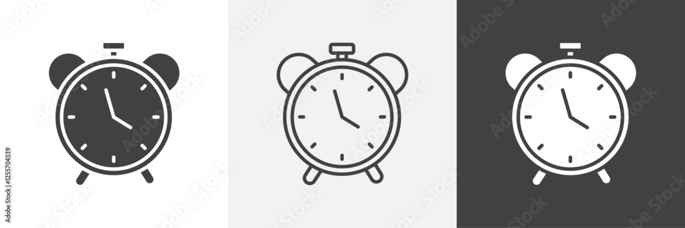 Alarm clock vector icons collection graphic designs for ui designs Alarm clock vector icons collection graphic designs for ui designs