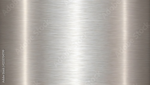 Brushed Metal Texture. Seamless Steel Background with Horizontal Grain.