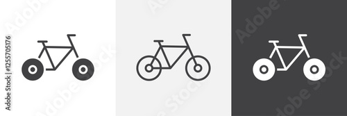 Biking vector icons collection graphic designs for ui designs