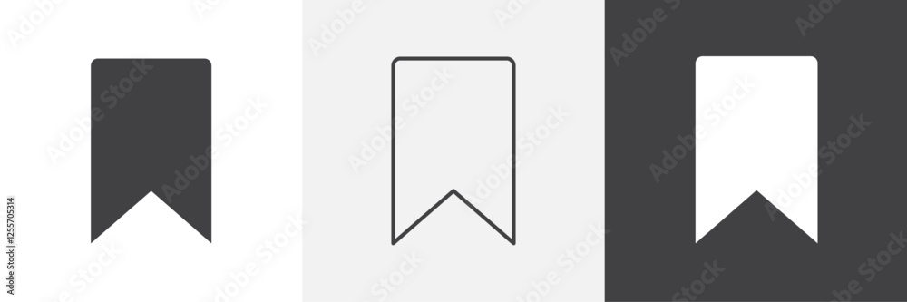 Bookmark vector icons collection graphic designs for ui designs Bookmark vector icons collection graphic designs for ui designs
