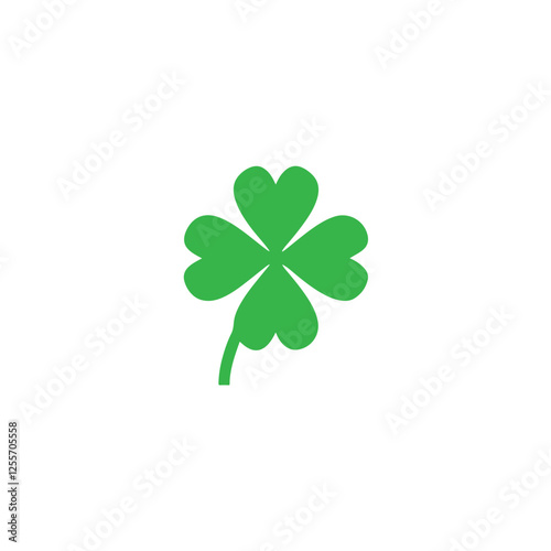 clover with four leaves sign icon on white background