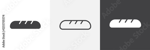 Bread vector icons collection graphic designs for ui designs
