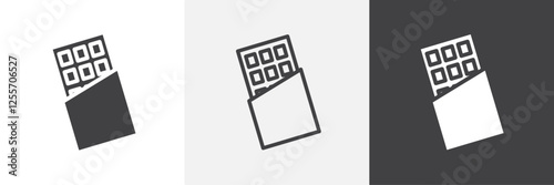 Chocolate vector icons collection graphic designs for ui designs