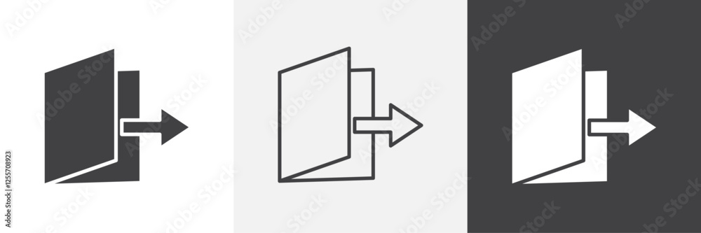 Exit vector icons collection graphic designs for ui designs Exit vector icons collection graphic designs for ui designs