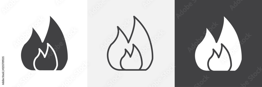 Flame vector icons collection graphic designs for ui designs Flame vector icons collection graphic designs for ui designs