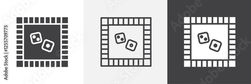 Game board vector icons collection graphic designs for ui designs