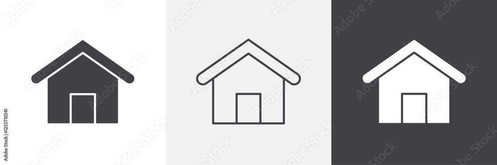 Home vector icons collection graphic designs for ui designs Home vector icons collection graphic designs for ui designs