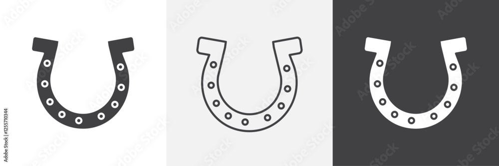Horseshoe vector icons collection graphic designs for ui designs Horseshoe vector icons collection graphic designs for ui designs