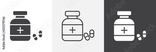 Medicine vector icons collection graphic designs for ui designs