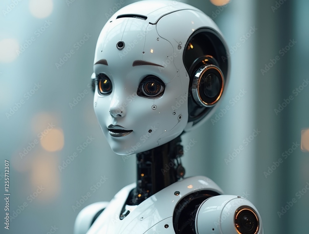 Humanoid robot expressing happiness: artificial intelligence and robotics Humanoid robot expressing happiness: artificial intelligence and robotics