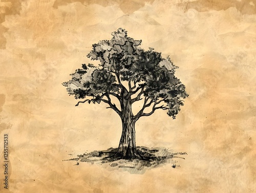 Artistic Vintage Nature Tree Art Artstyle wooden texture