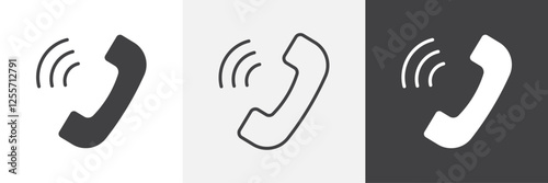 Phone vector icons collection graphic designs for ui designs