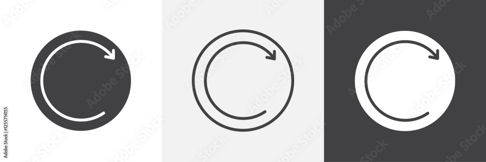 Redo vector icons collection graphic designs for ui designs Redo vector icons collection graphic designs for ui designs
